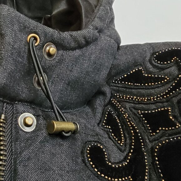 Free People Fleur de Lis Denim Puffer Jacket - Picture 8 of 16